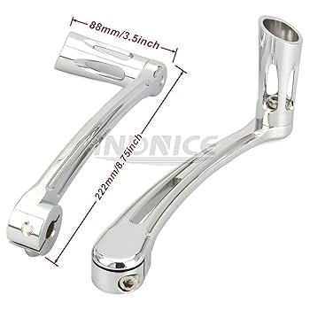 for Harley Chromed Deep CNC Cut Brake Inner Shifter Levers
